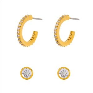 NWOT NADRI Stud & Hoop Earrings Set
